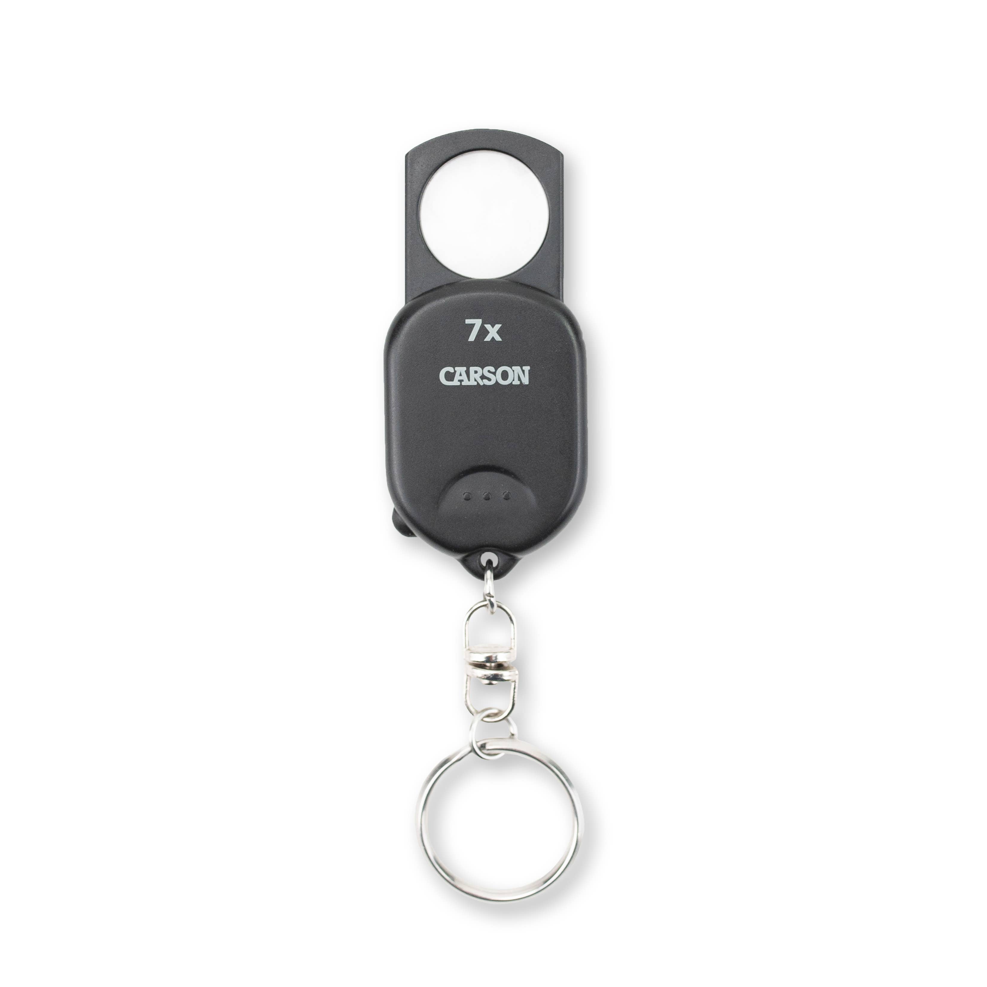 Carson Clip & View GN-70 7x Pop-Up Keychain Magnifier