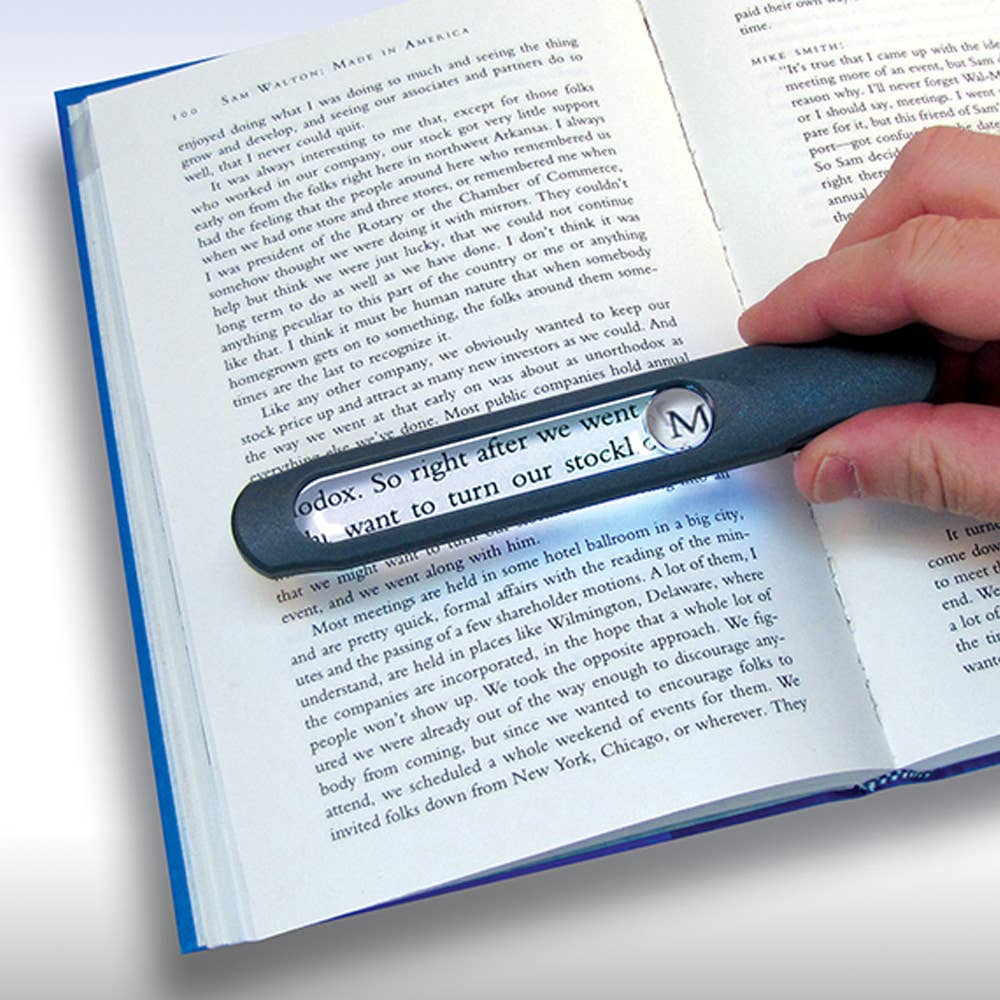 Carson MagniLine MT-25 3x LED Bar Magnifier with 10x Spot Lens