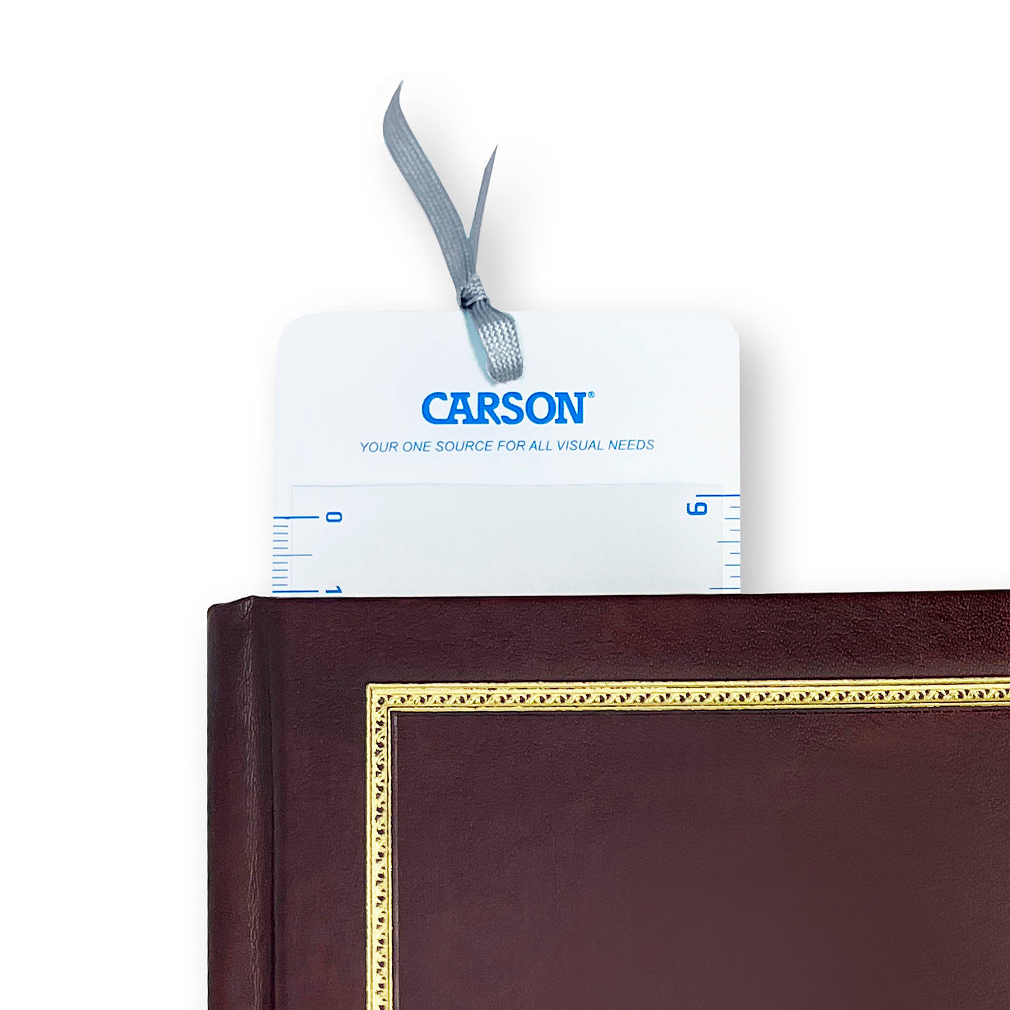 Carson MagniMark MM-22 3x Fresnel Bookmark Magnifier with Ruler