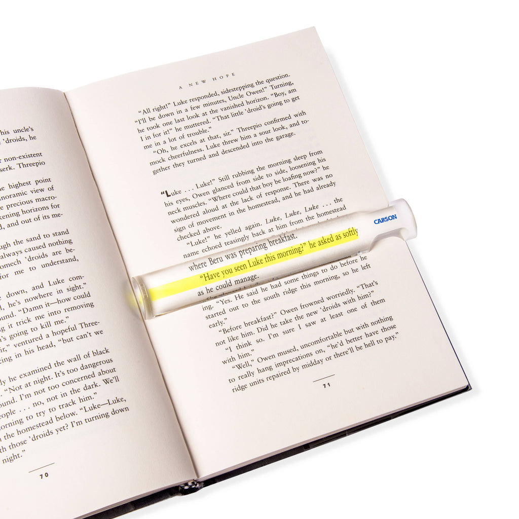 Carson MagniRead MR-25 1.5x Bar Magnifier with Reading Guide