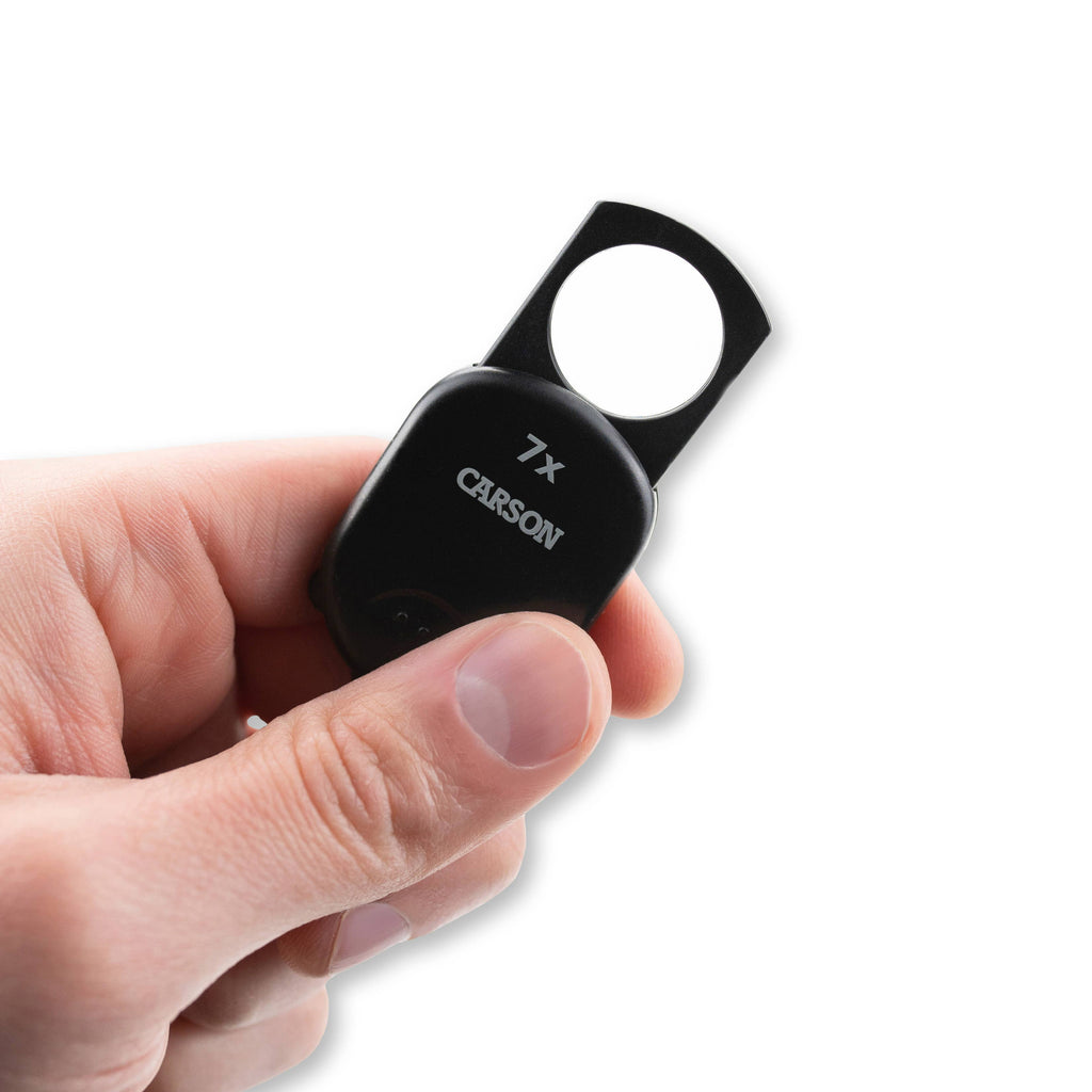 Carson Clip & View GN-70 7x Pop-Up Keychain Magnifier